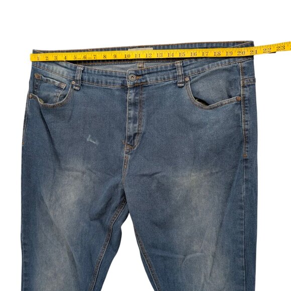 Smith & Mills Straight Leg Jeans Mens Blue Stretch Denim Size 42x32 - Picture 7 of 11